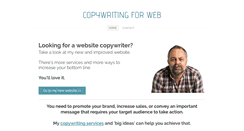 Desktop Screenshot of copywritingforweb.com