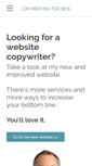 Mobile Screenshot of copywritingforweb.com